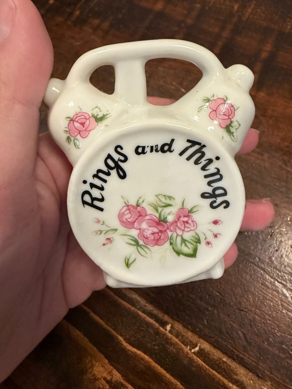 Vintage floral ring holder